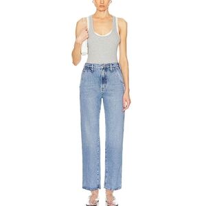 Agolde Cooper Trouser Jeans Command Light Wash Straight Leg Ankle